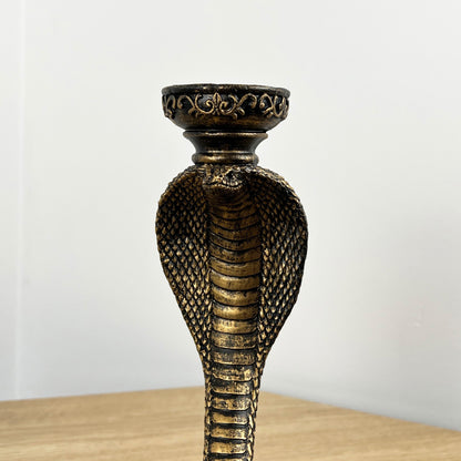 Cobra Snake Ornament / Candle Holder - Resin