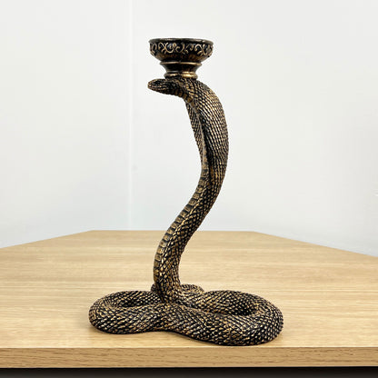 Cobra Snake Ornament / Candle Holder - Resin