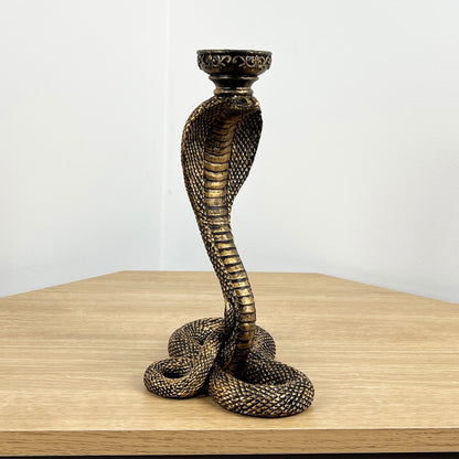 Cobra Snake Ornament / Candle Holder - Resin