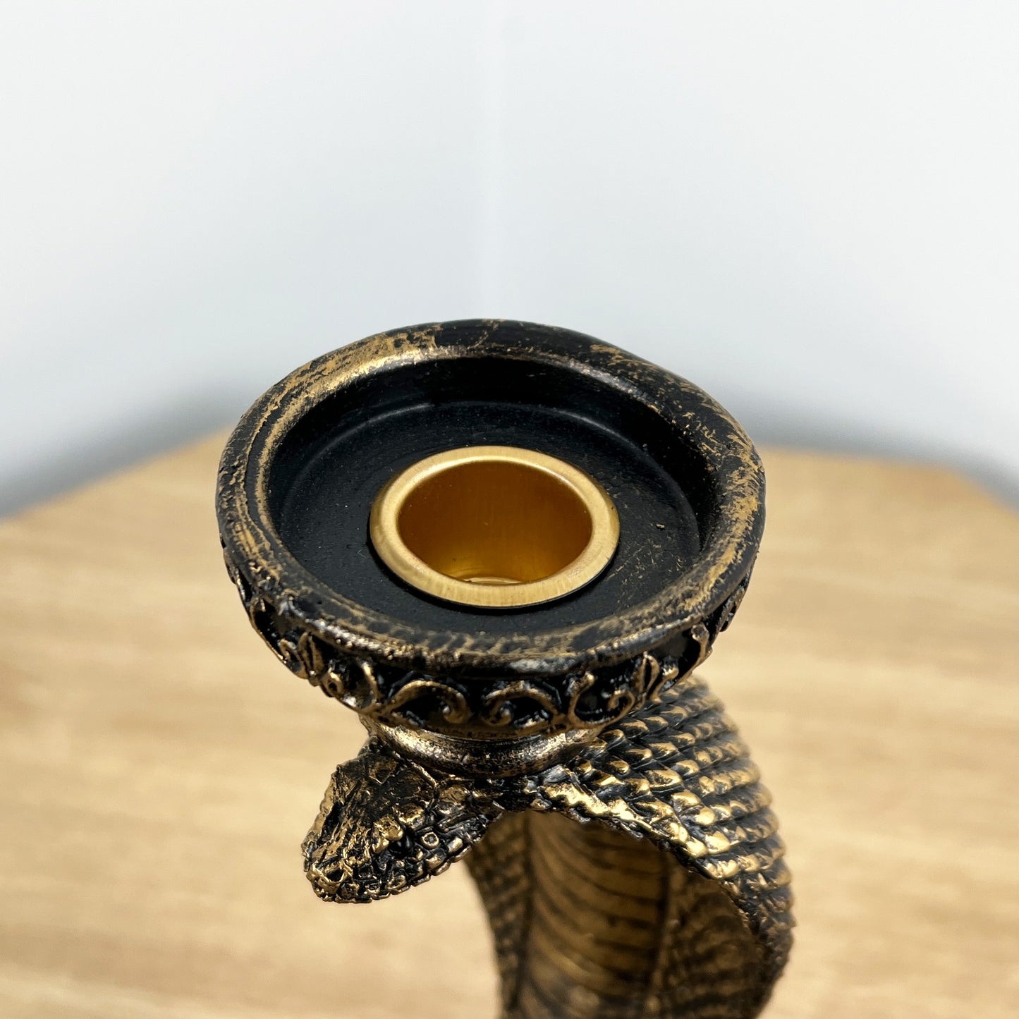 Cobra Snake Ornament / Candle Holder - Resin