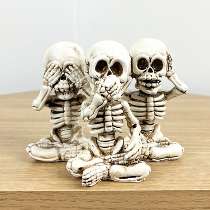 Small Skeleton Ornaments - See Speak Hear No Evil