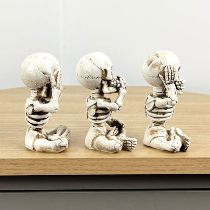 Small Skeleton Ornaments - See Speak Hear No Evil