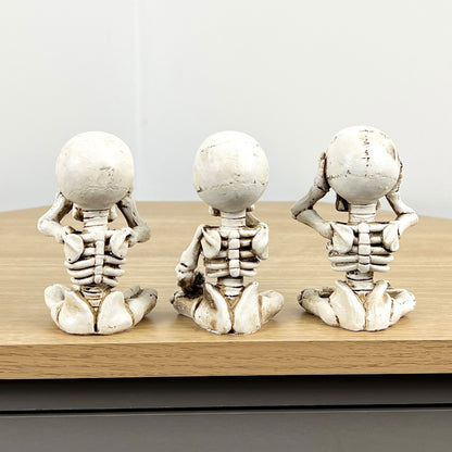 Small Skeleton Ornaments - See Speak Hear No Evil