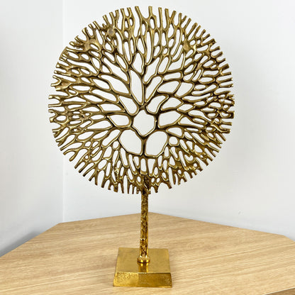 Gold Coral Sculpture, Height: 52.5cm