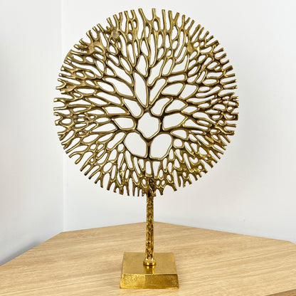 Gold Coral Sculpture, Height: 52.5cm