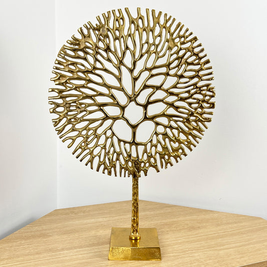 Gold Coral Sculpture, Height: 52.5cm