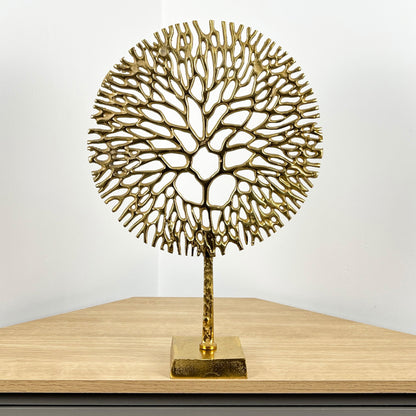 Gold Coral Sculpture, Height: 52.5cm