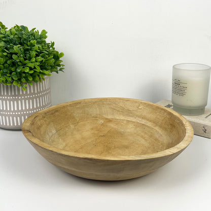 29cm Round Decorative Bowl - Mango Wood