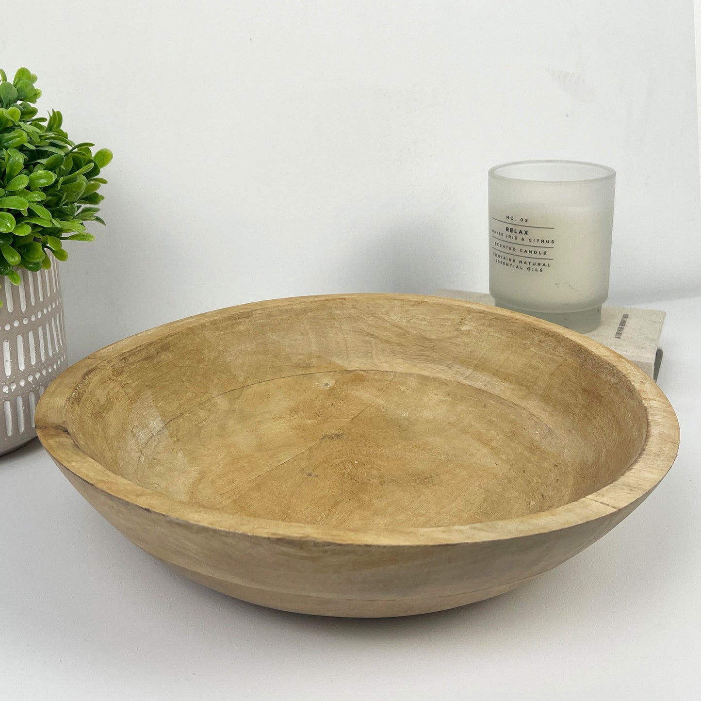 29cm Round Decorative Bowl - Mango Wood