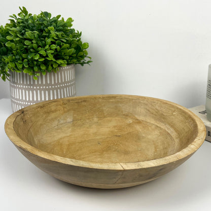 29cm Round Decorative Bowl - Mango Wood