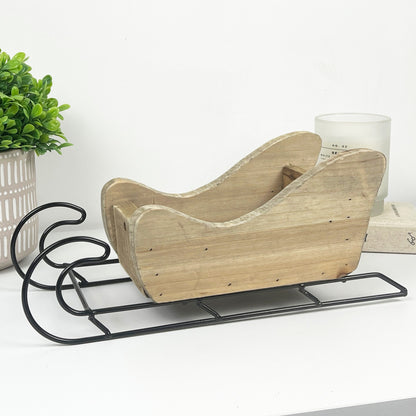 Wooden Sleigh Christmas Decoration / Ornament
