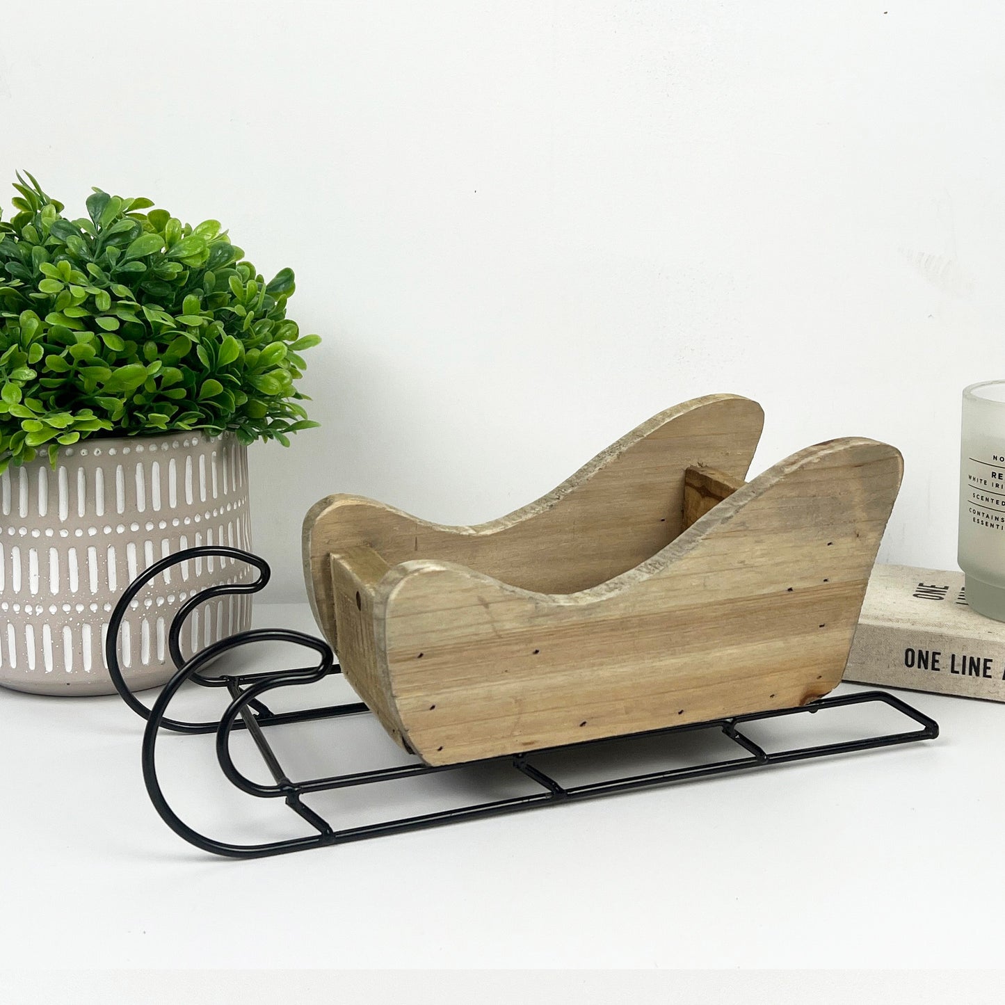 Wooden Sleigh Christmas Decoration / Ornament