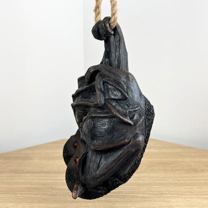 Realistic Hanging Bats Ornament - Resin