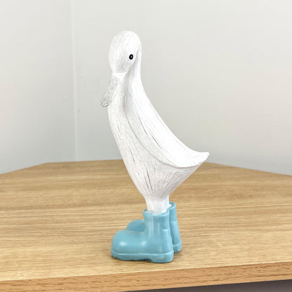 22.5cm Shy Duck in Boots Ornament - Resin