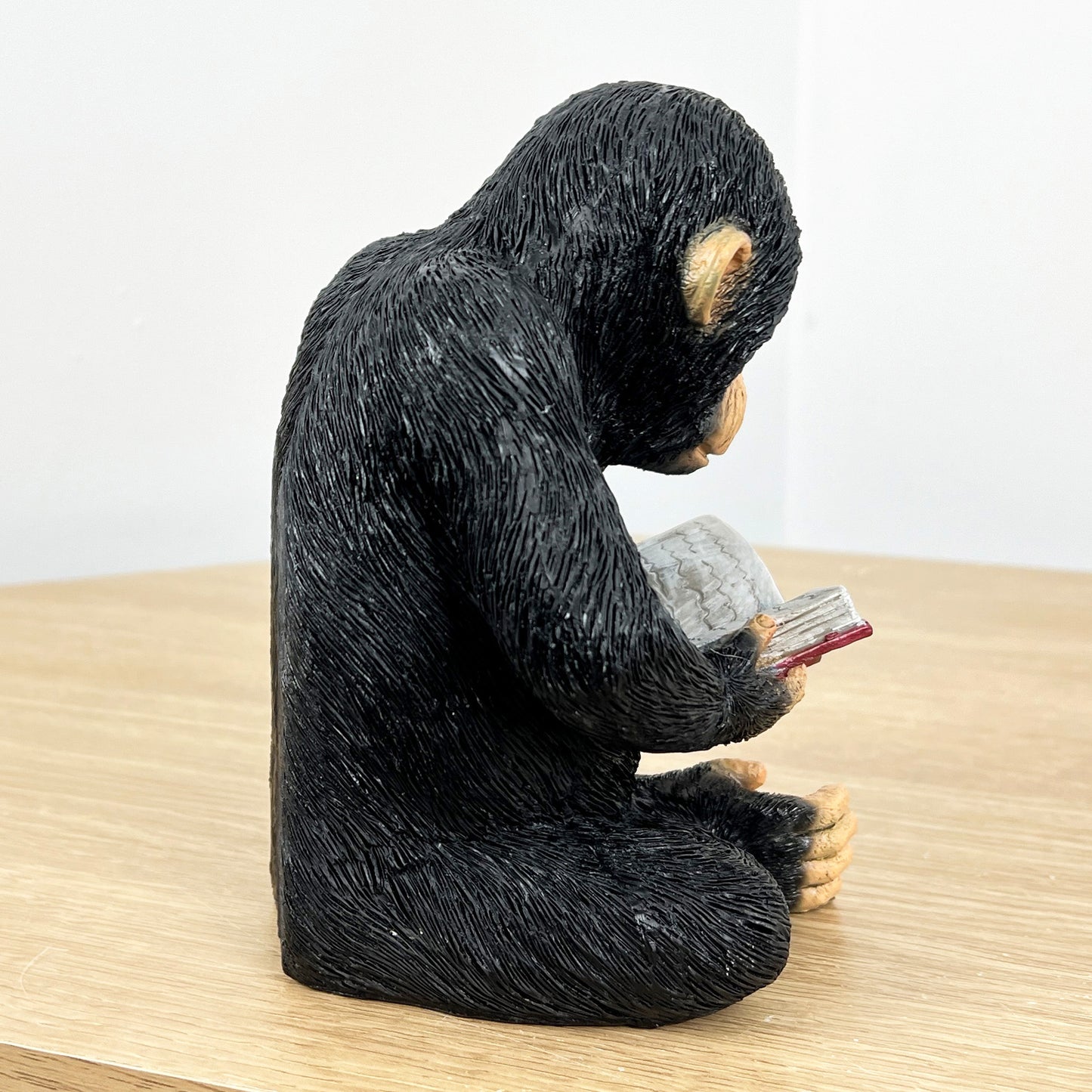 16cm Reading Monkey Ornament - Resin