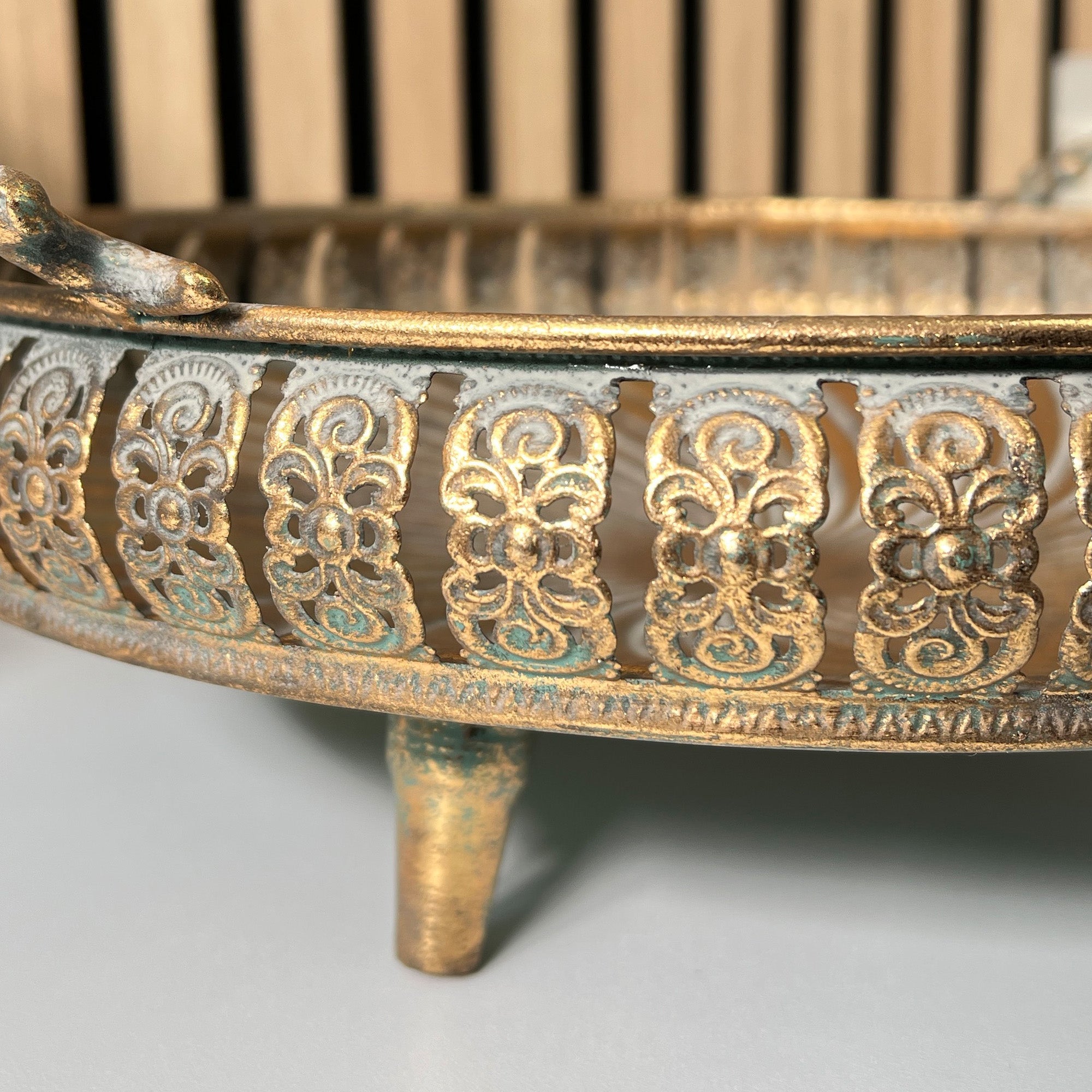 32cm Vintage Style Decorative Bowl - Metal