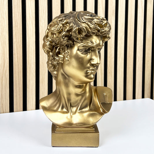 29cm Statue of David Bust Ornament – Resin