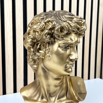 29cm Statue of David Bust Ornament – Resin