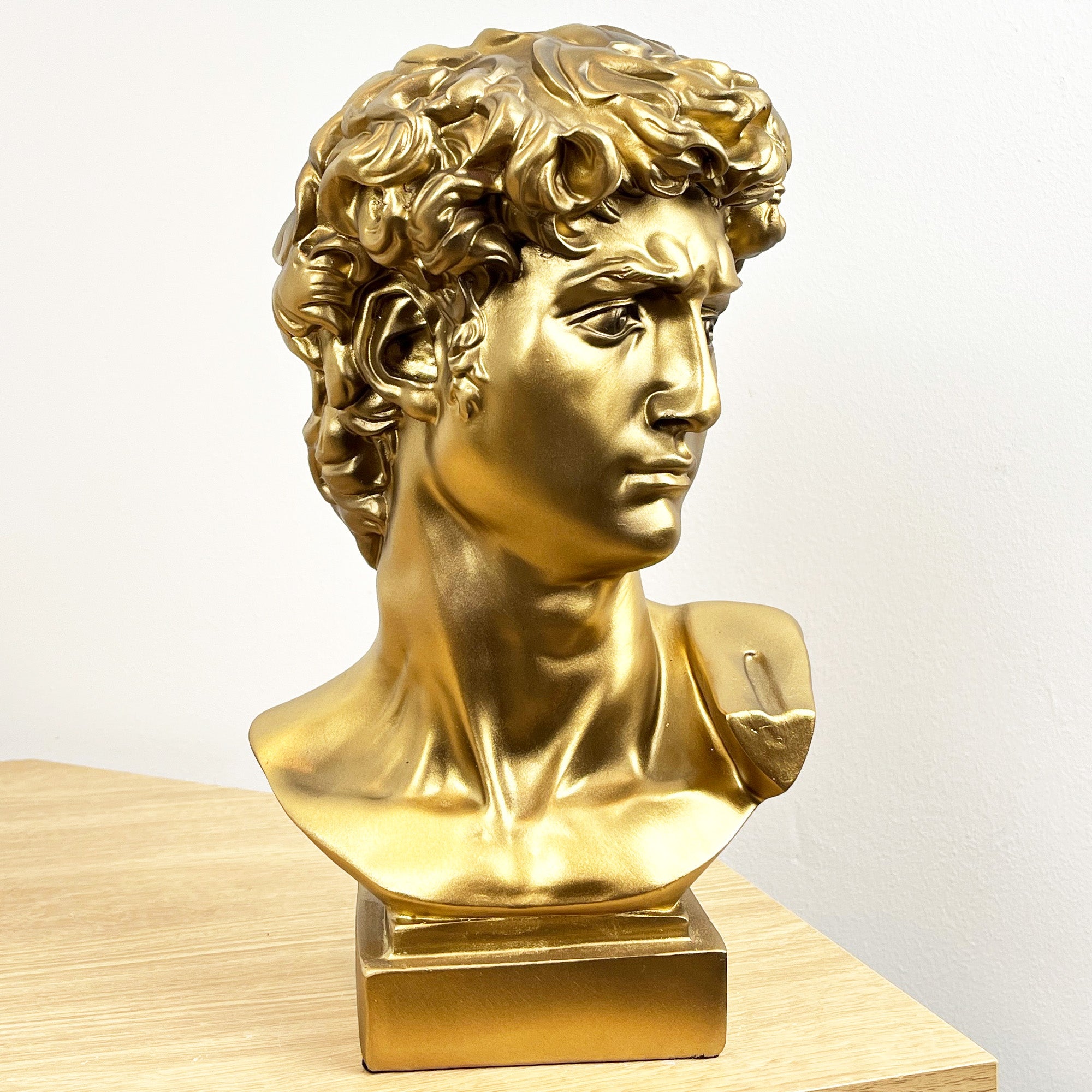 29cm Statue of David Bust Ornament – Resin