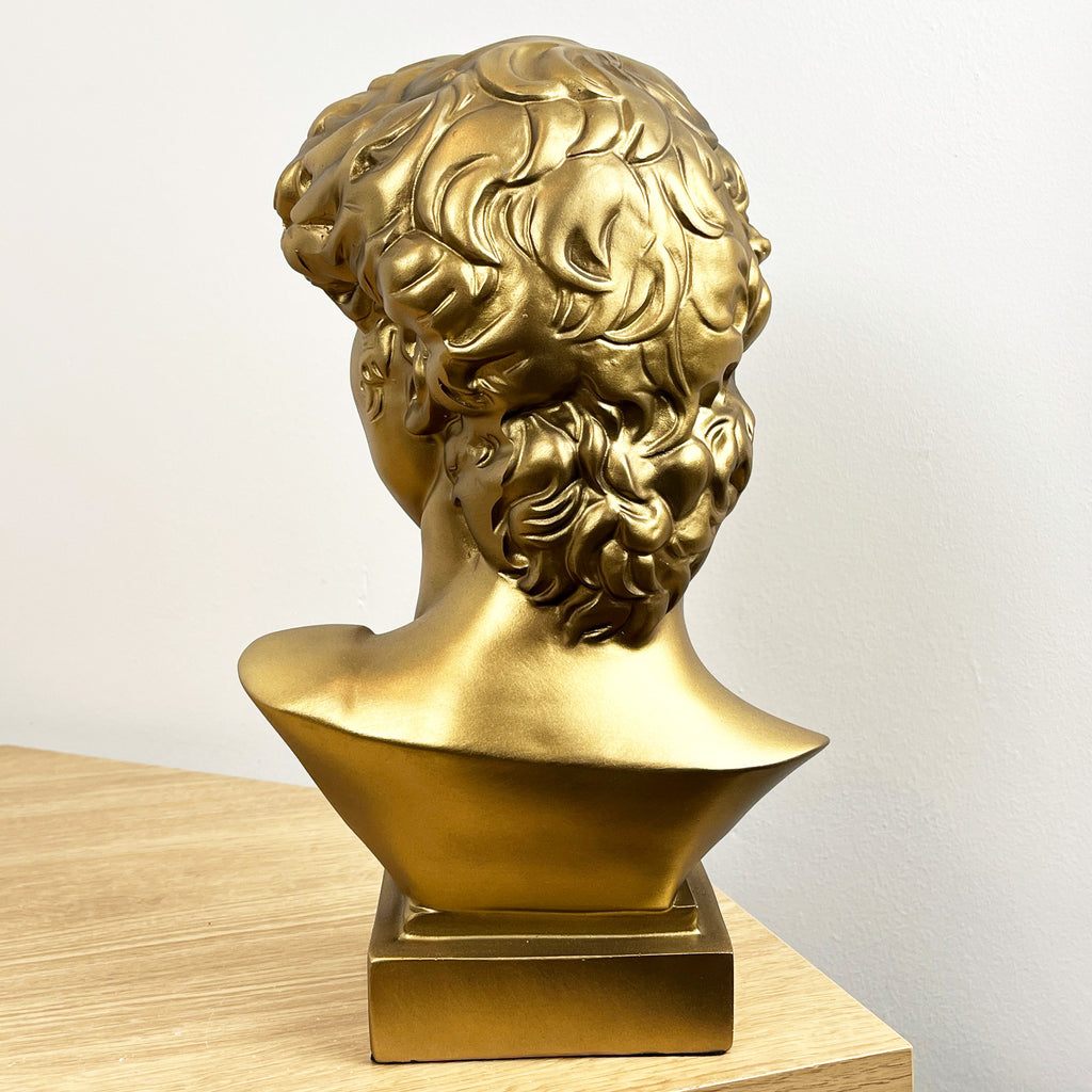 29cm Statue of David Bust Ornament – Resin