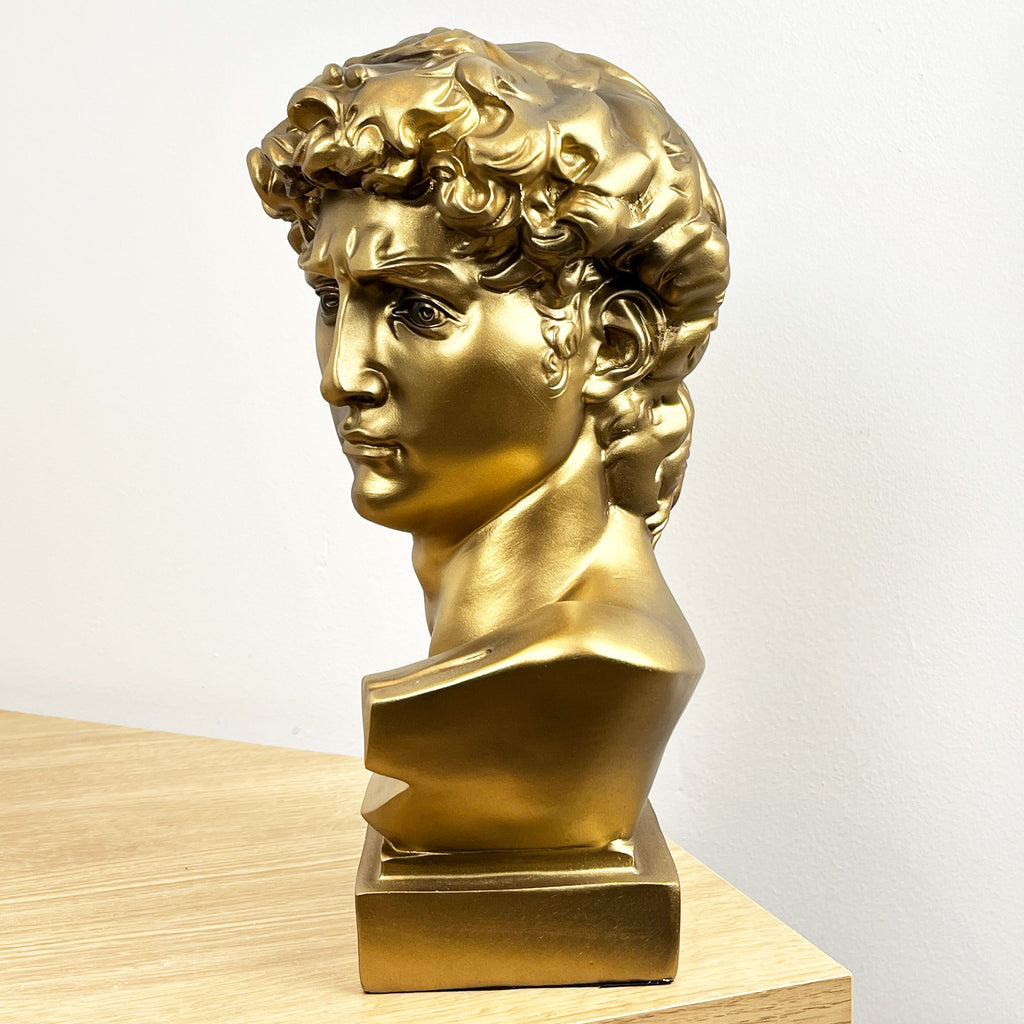 29cm Statue of David Bust Ornament – Resin