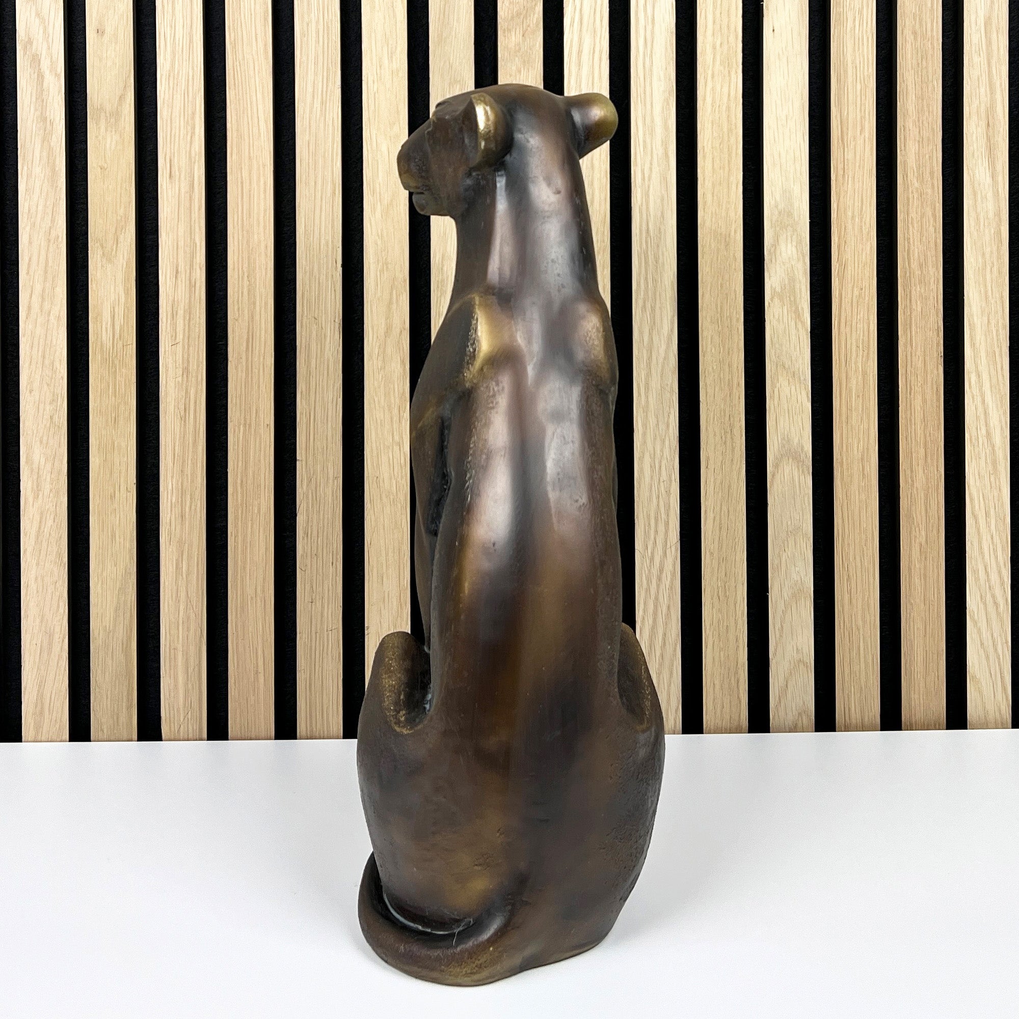 38cm Large Leopard Ornament - Resin