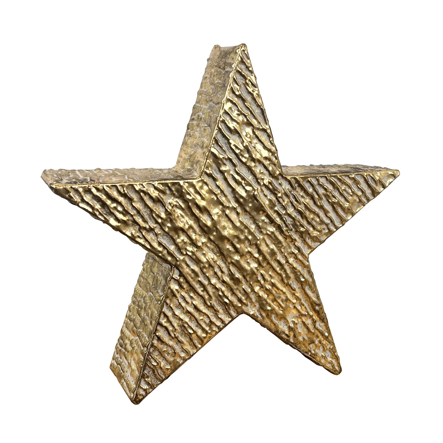 Large Gold Star Ornament / Decoration - Metal