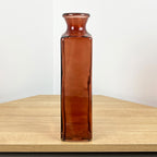 30cm Tall Glass Vase – Burgundy