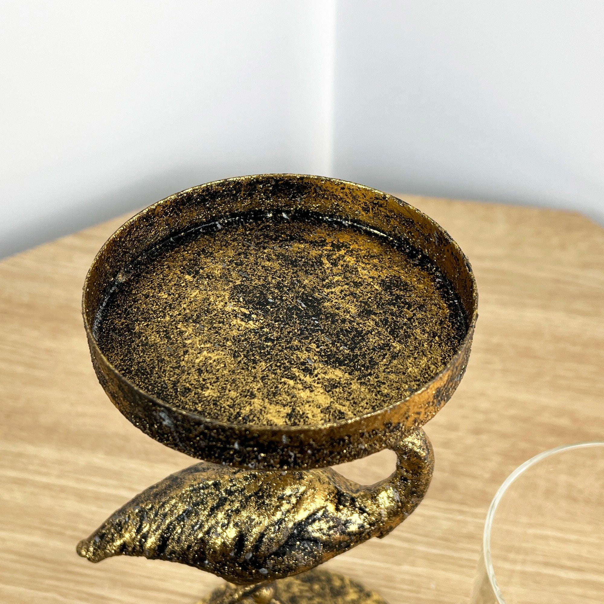 Flamingo Pillar Candle Holder - Metal