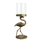 Flamingo Pillar Candle Holder - Metal