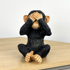 19.5cm See No Evil Monkey Ornament - Resin