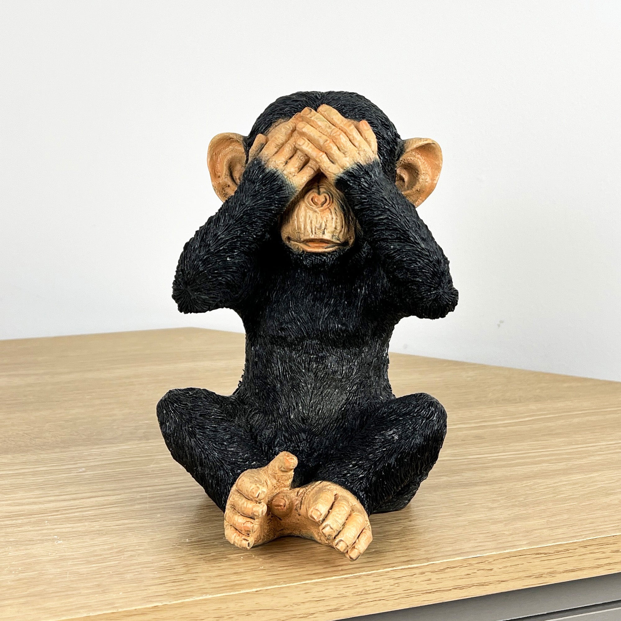 19.5cm See No Evil Monkey Ornament - Resin
