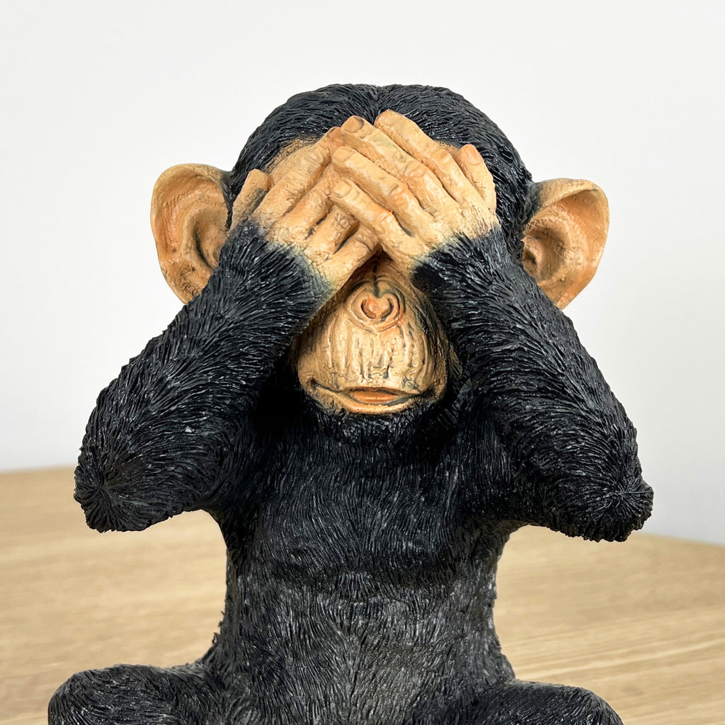 19.5cm See No Evil Monkey Ornament - Resin