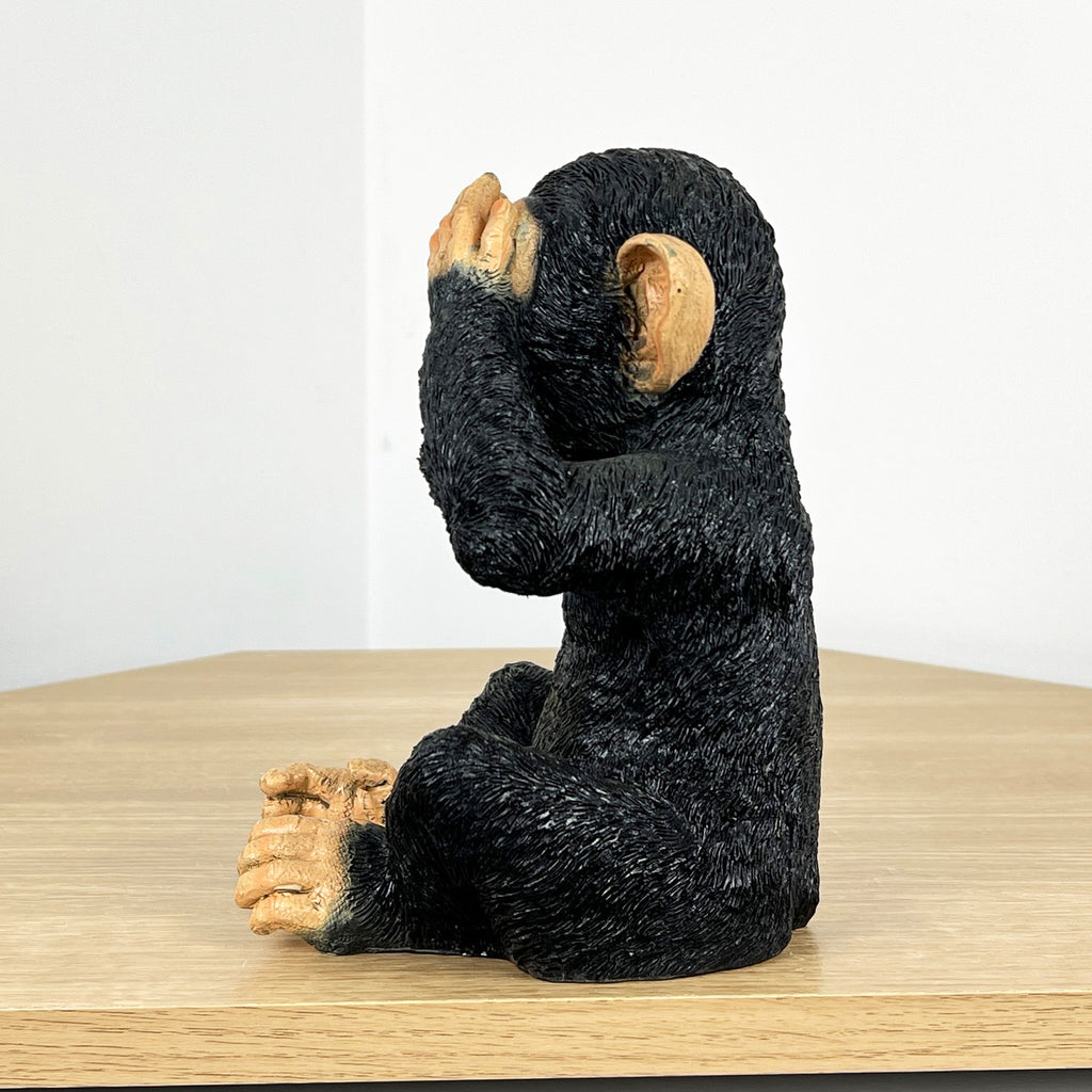 19.5cm See No Evil Monkey Ornament - Resin