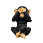 19.5cm See No Evil Monkey Ornament - Resin