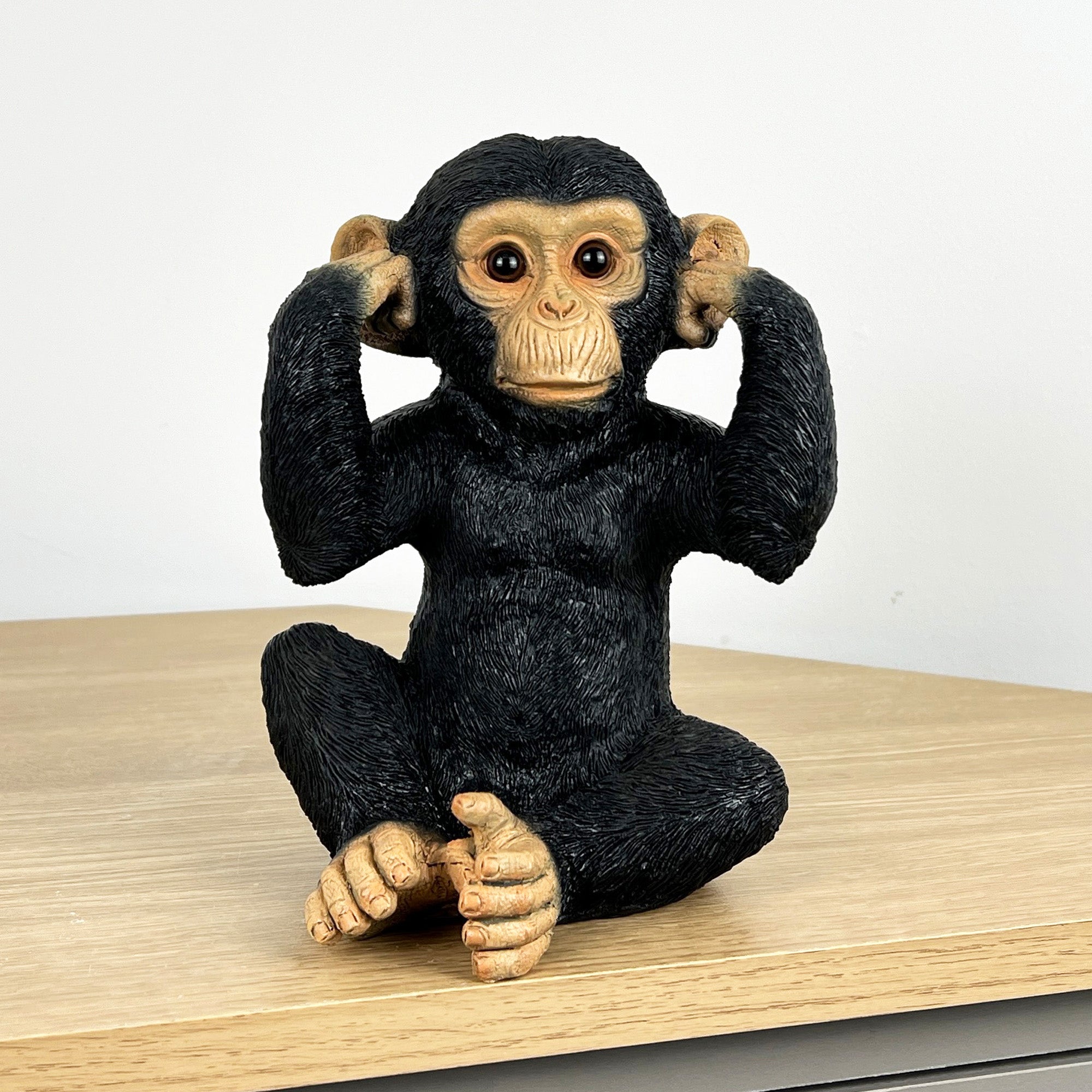 19.5cm Hear No Evil Monkey Ornament - Resin