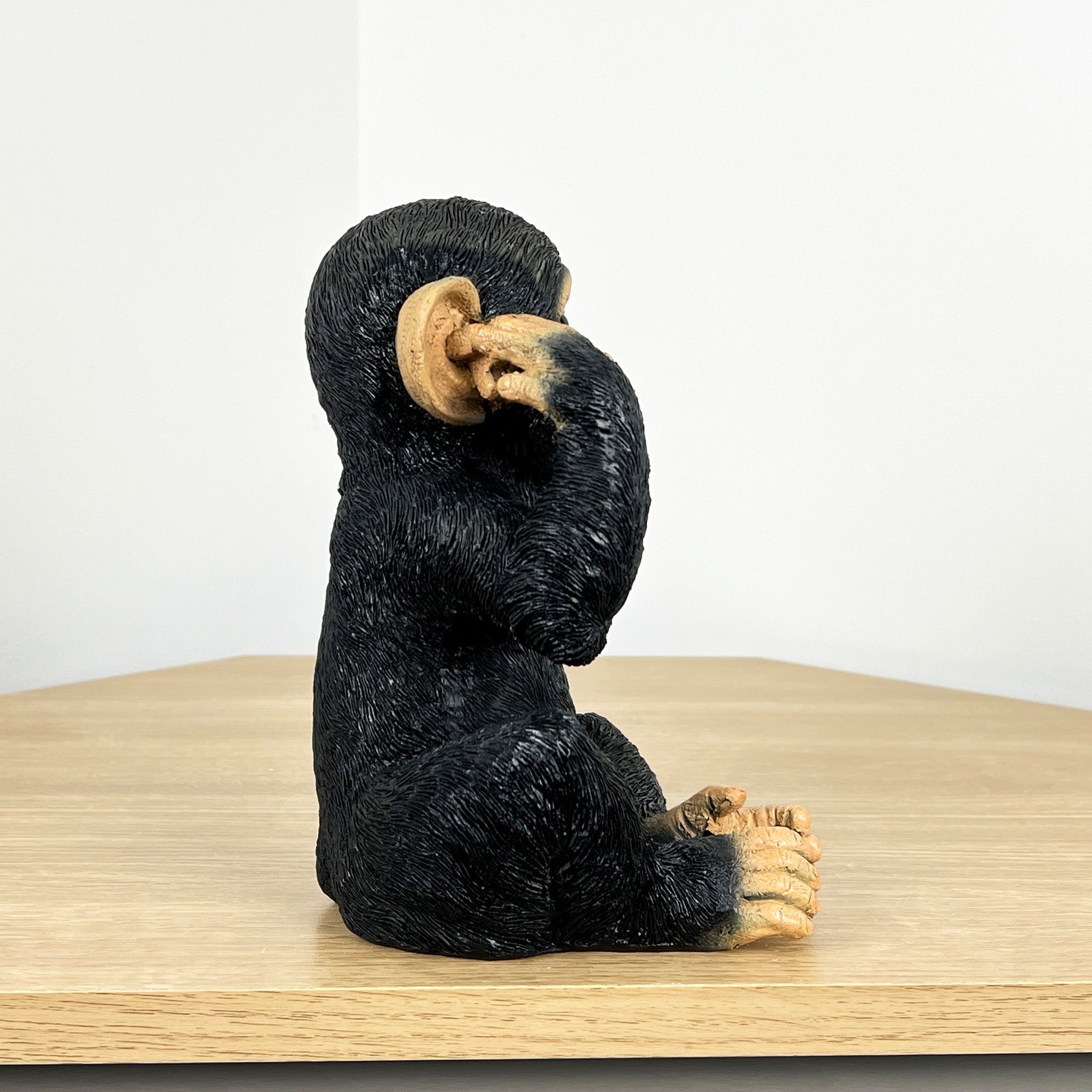 19.5cm Hear No Evil Monkey Ornament - Resin