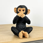 19.5cm Speak No Evil Monkey Ornament - Resin