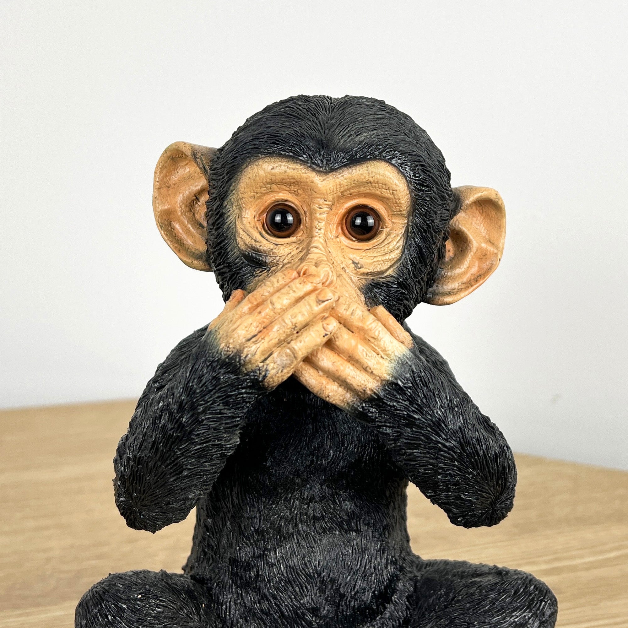 19.5cm Speak No Evil Monkey Ornament - Resin