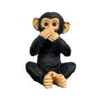 19.5cm Speak No Evil Monkey Ornament - Resin
