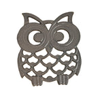 Cast Iron Owl Trivet - Brown