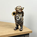 21cm Steampunk Pig Ornament - Resin