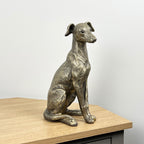 30.5cm Large Bronze Dog Ornament - Resin