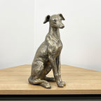 30.5cm Large Bronze Dog Ornament - Resin