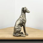 30.5cm Large Bronze Dog Ornament - Resin