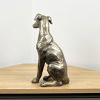 30.5cm Large Bronze Dog Ornament - Resin
