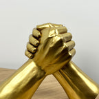 17.5cm Gold Holding Hands Ornament - Resin