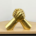 17.5cm Gold Holding Hands Ornament - Resin