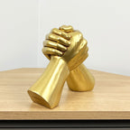 17.5cm Gold Holding Hands Ornament - Resin