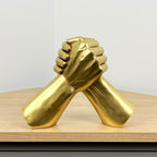 17.5cm Gold Holding Hands Ornament - Resin